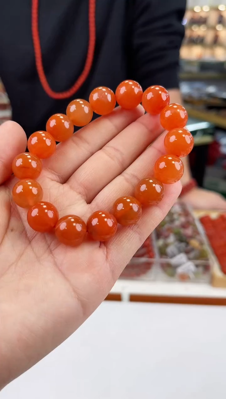 【闪购商品】南红玛瑙保山手串13+未镶嵌一个/条