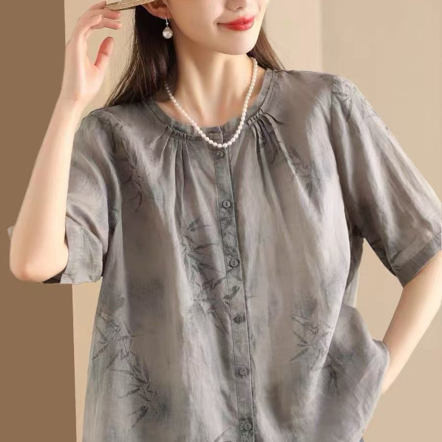 古着麻料女装大码上衣