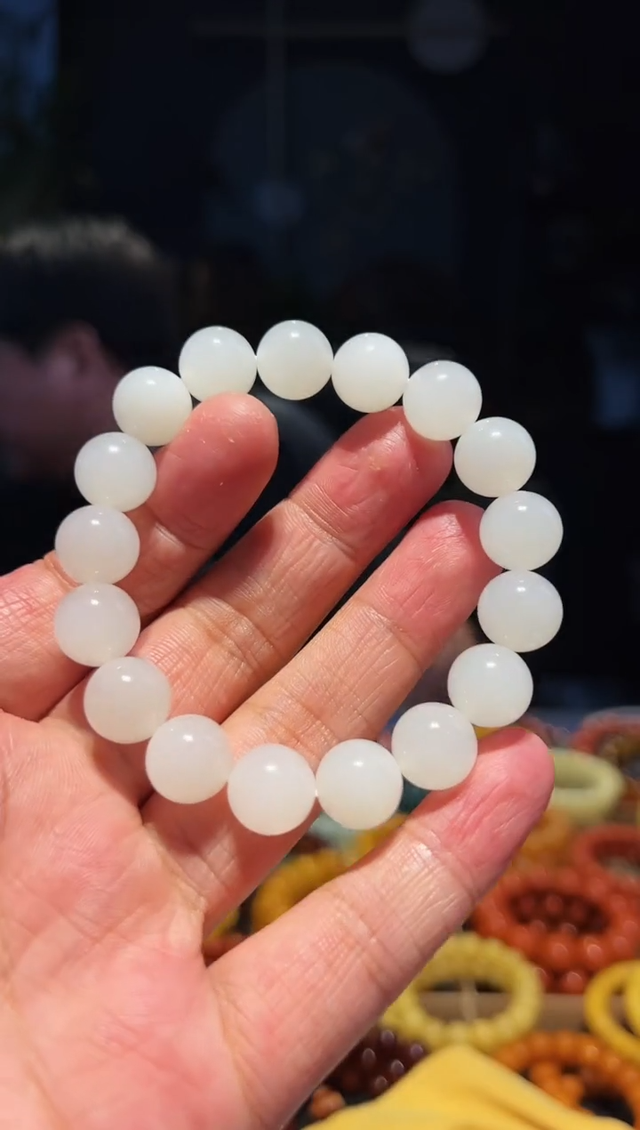 手串未镶嵌和田玉12+单圈95