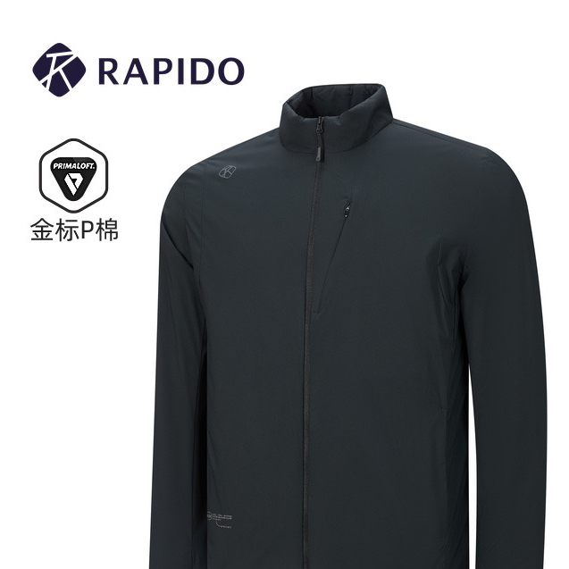 新品RAPIDO睿必度2026春男O系列时尚舒适P棉棉服雳霹道CN6Z38O38