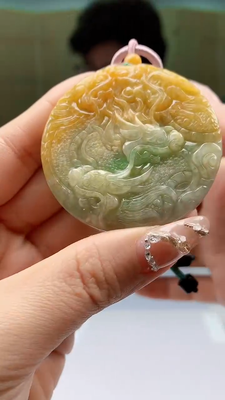 【闪购商品】定制翡翠未镶嵌4688ty-毛货挂件47