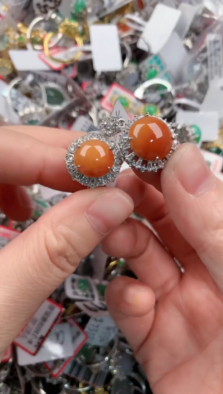 银S925镶嵌戒指翡翠888    2