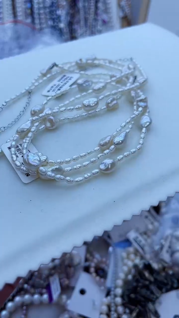 【闪购商品】淡水珍珠项链银S925镶嵌922多样性发货 发其一