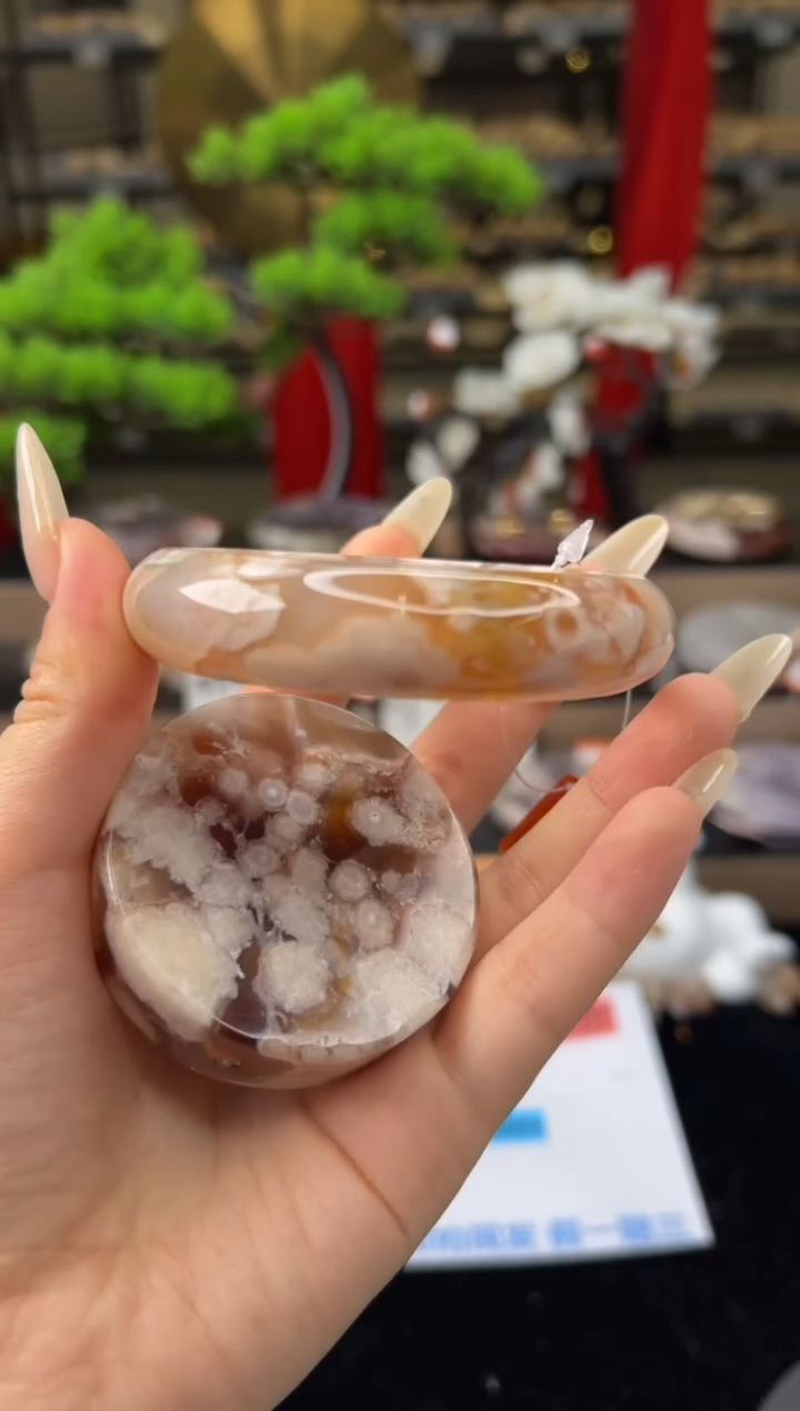 【闪购商品】石英质玉手镯未镶嵌59圈口（赠送镯心）13262