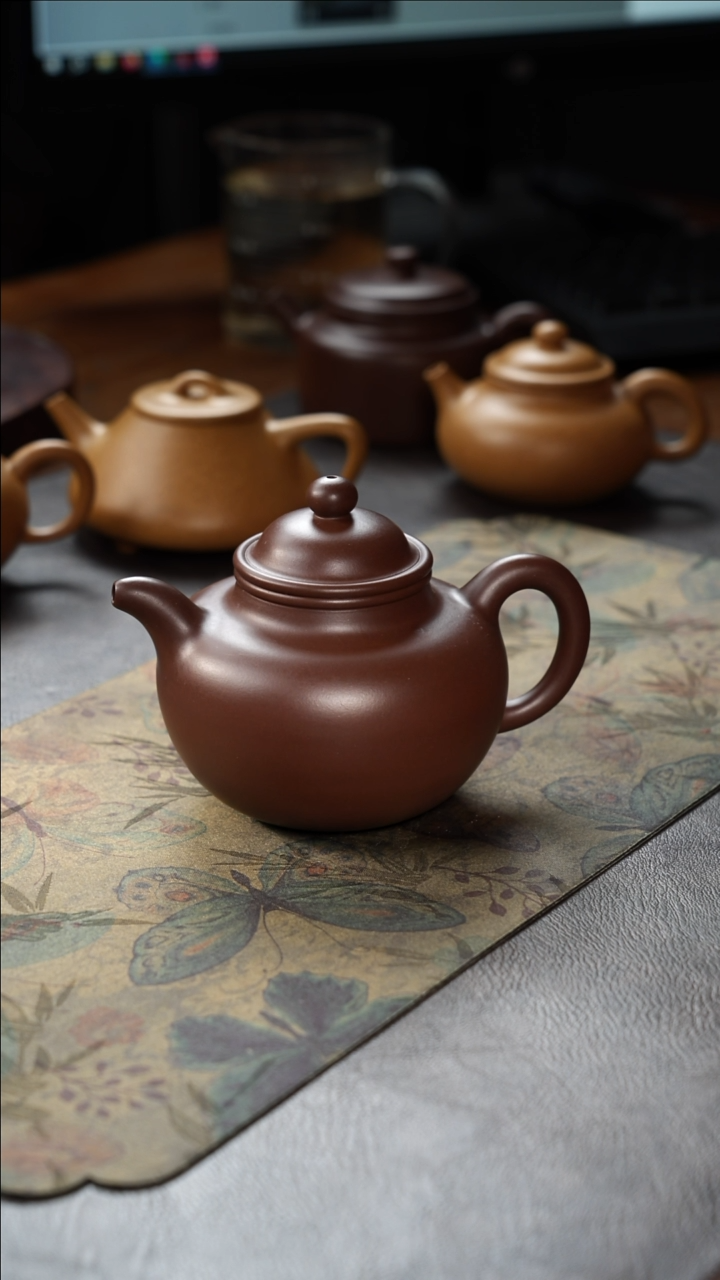 茶壶紫砂大亨掇球紫泥