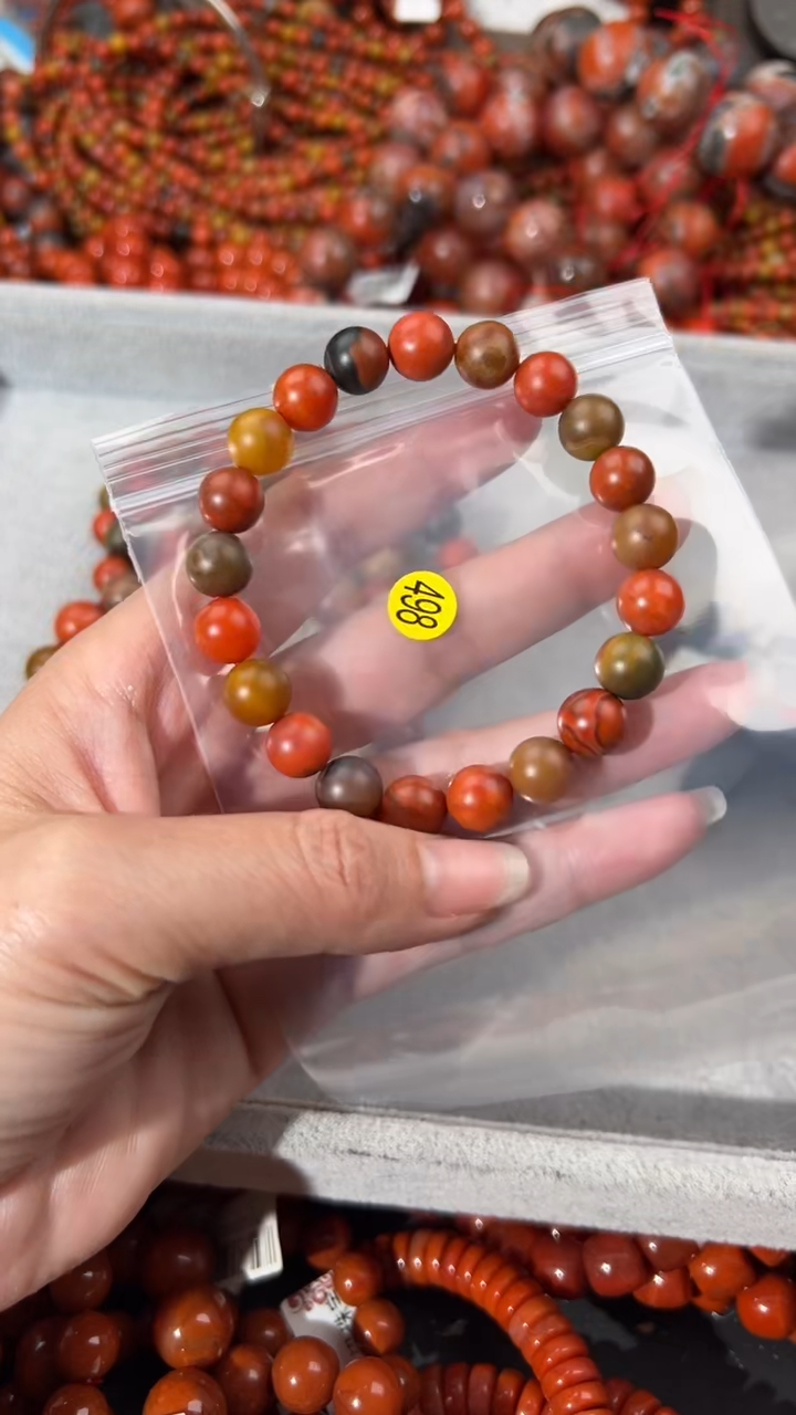 南红玛瑙未镶嵌手串9+