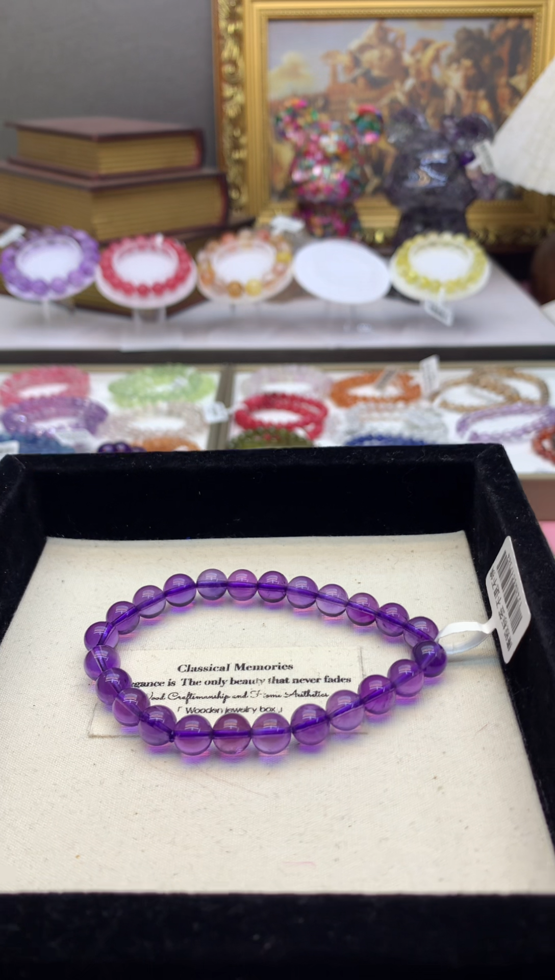 【闪购商品】水晶手串未镶嵌8+透体乌拉圭紫水晶 以实物为主