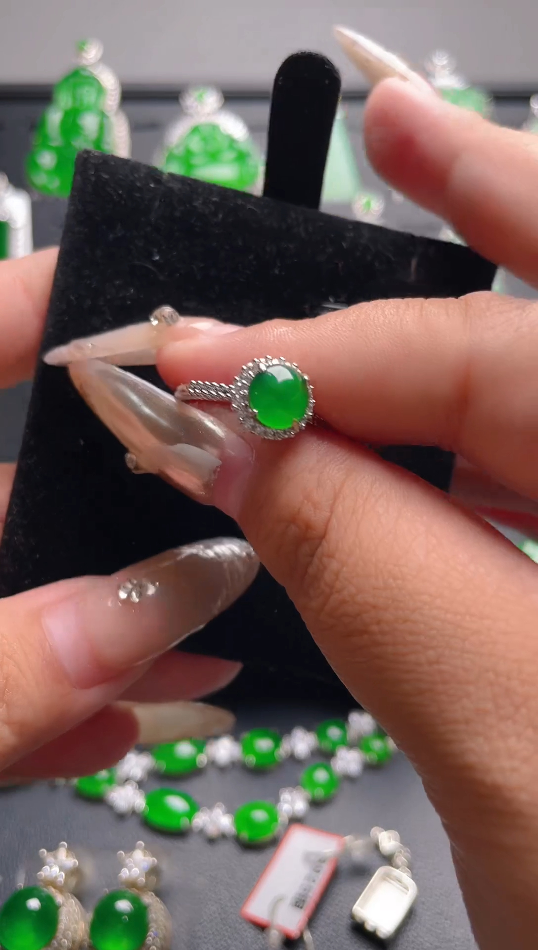 【闪购商品】翡翠戒指未镶嵌天然A货翡翠