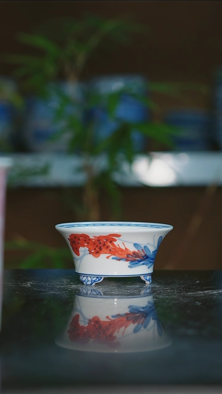 【闪购商品】手绘陶瓷内口7.2高4.3深