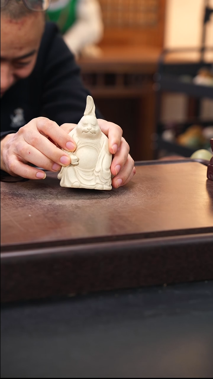 兔爷茶宠摆件雕塑
