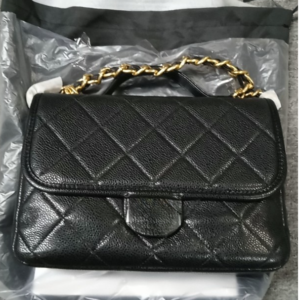 【点点福利】2267黑色【清货有瑕】轻奢气质时尚女包