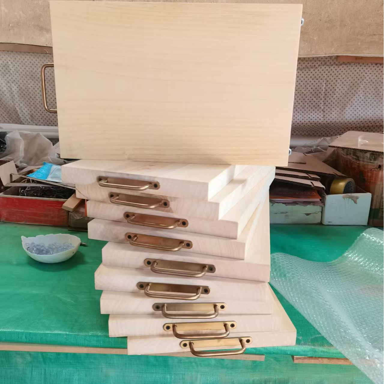 直播间一物一拍天然原木银杏木整木防菌环保无拼接菜板