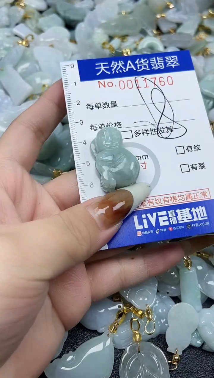 【闪购商品】翡翠颈饰未镶嵌天然A货翡翠