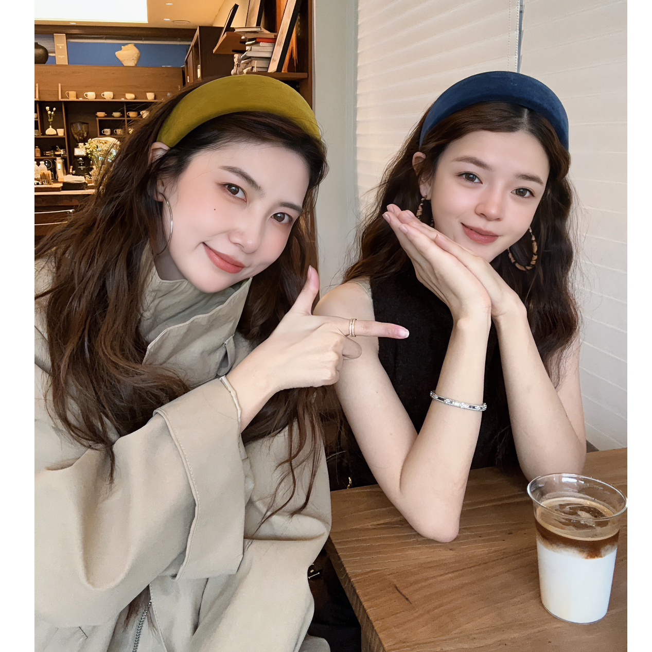 轻奢赫本风丝绒宽边发箍高颅顶显脸小头箍防滑日常外带压发卡