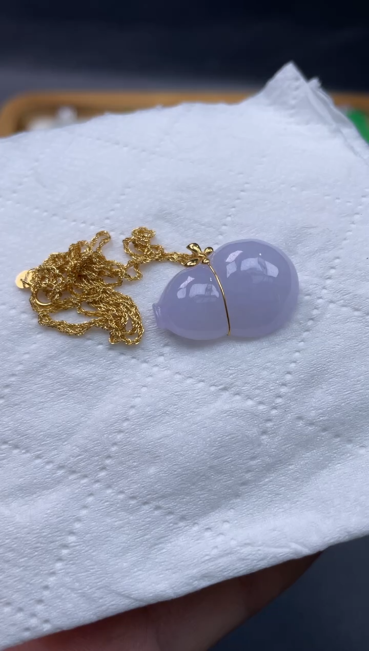 【闪购商品】翡翠颈饰18K金镶嵌57.........