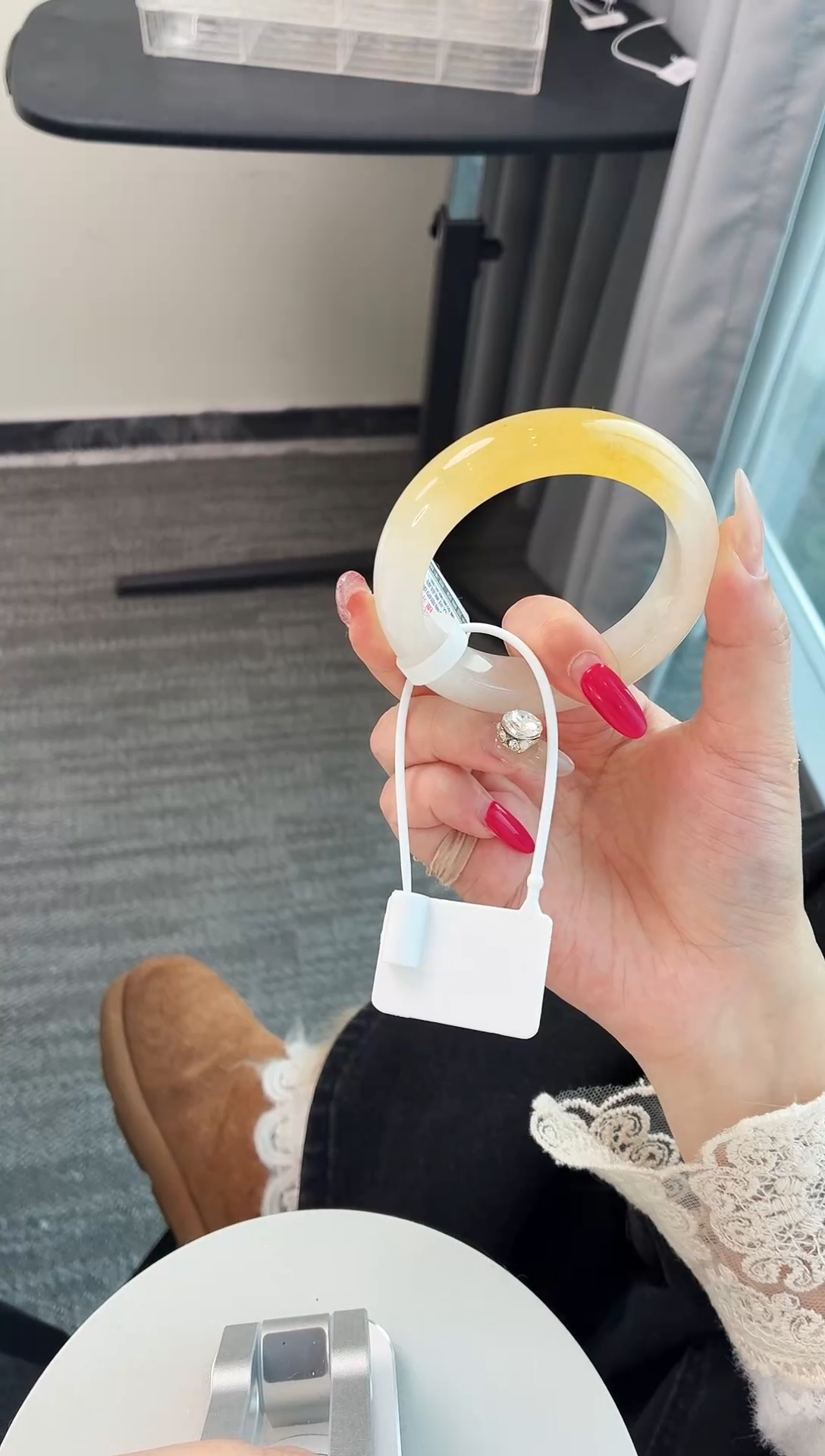 未镶嵌手镯石英质玉99.53