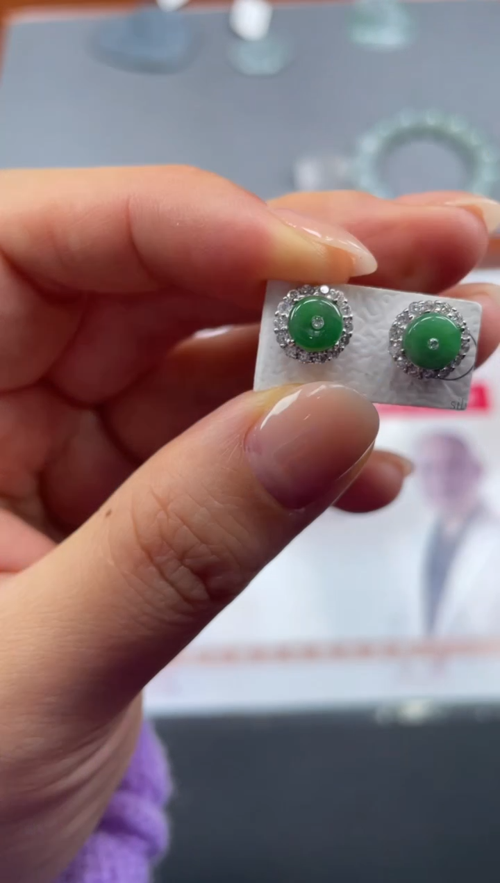 【闪购商品】定制翡翠银S925镶嵌02-20HDJT0143078