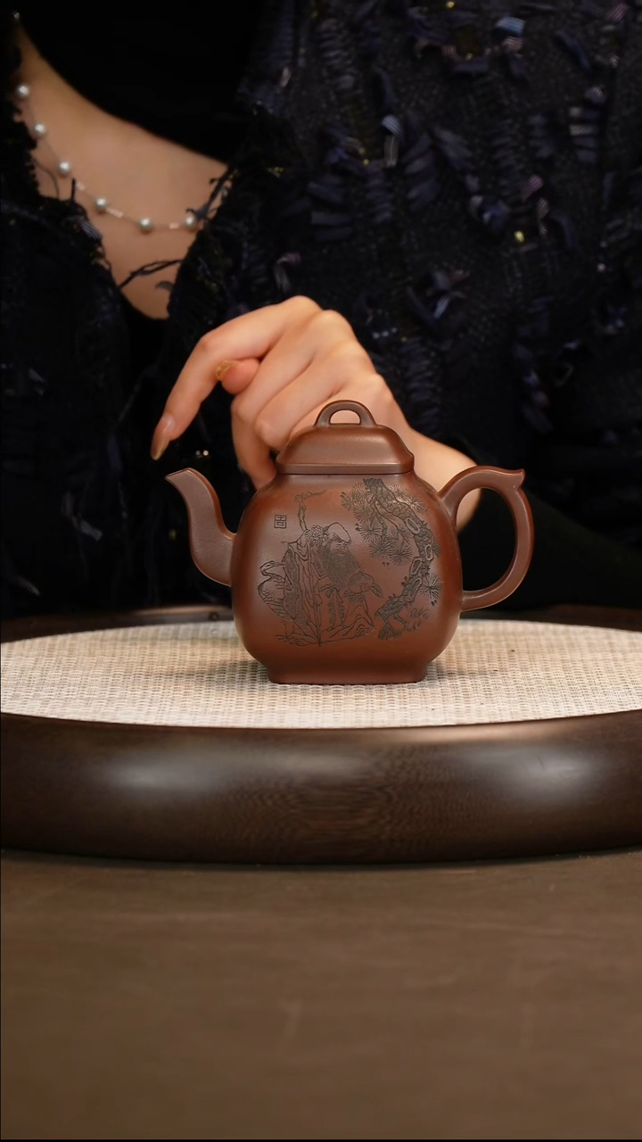 李昌鸿 混四方 紫泥 370c/竹杯/赏盘