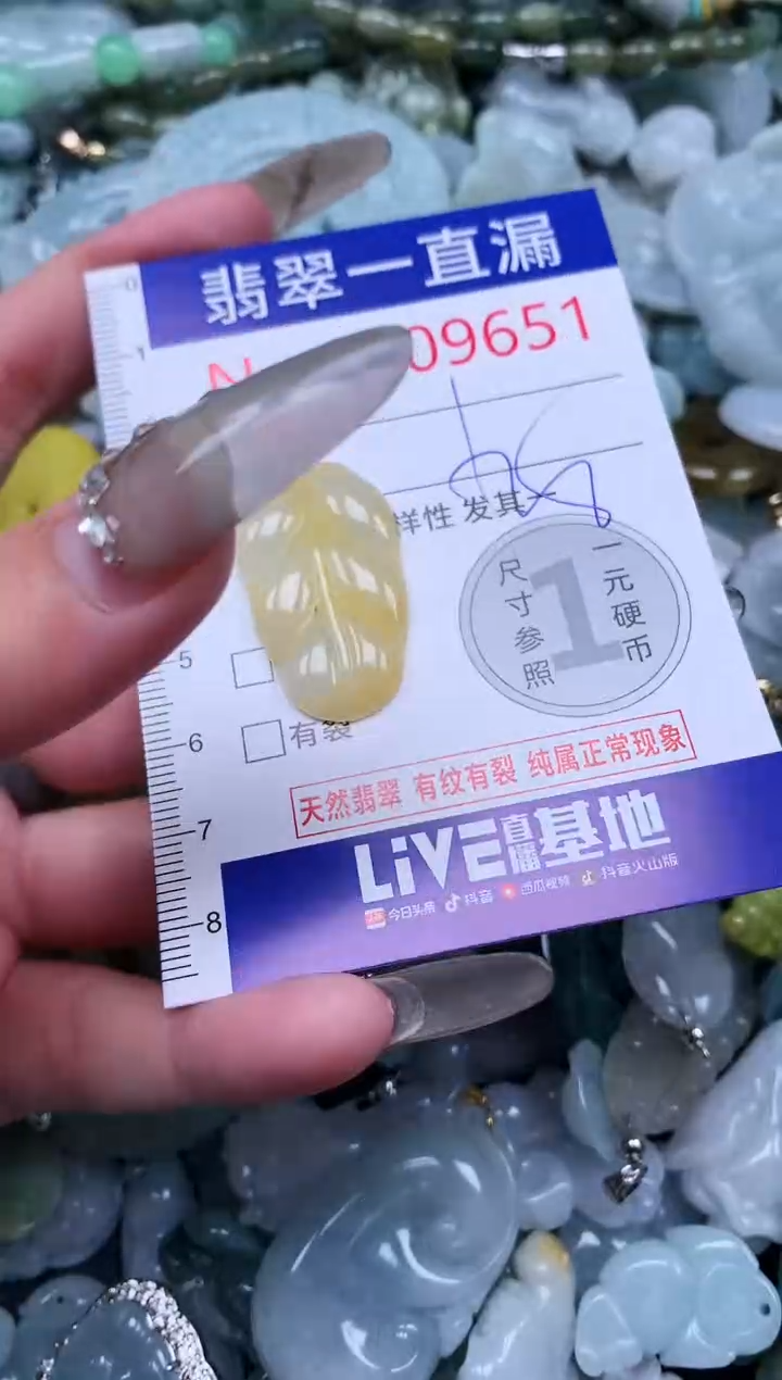 【闪购商品】翡翠吊坠(不含链)未镶嵌9651