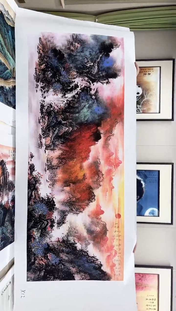 国画九霄甄选国画作品x12