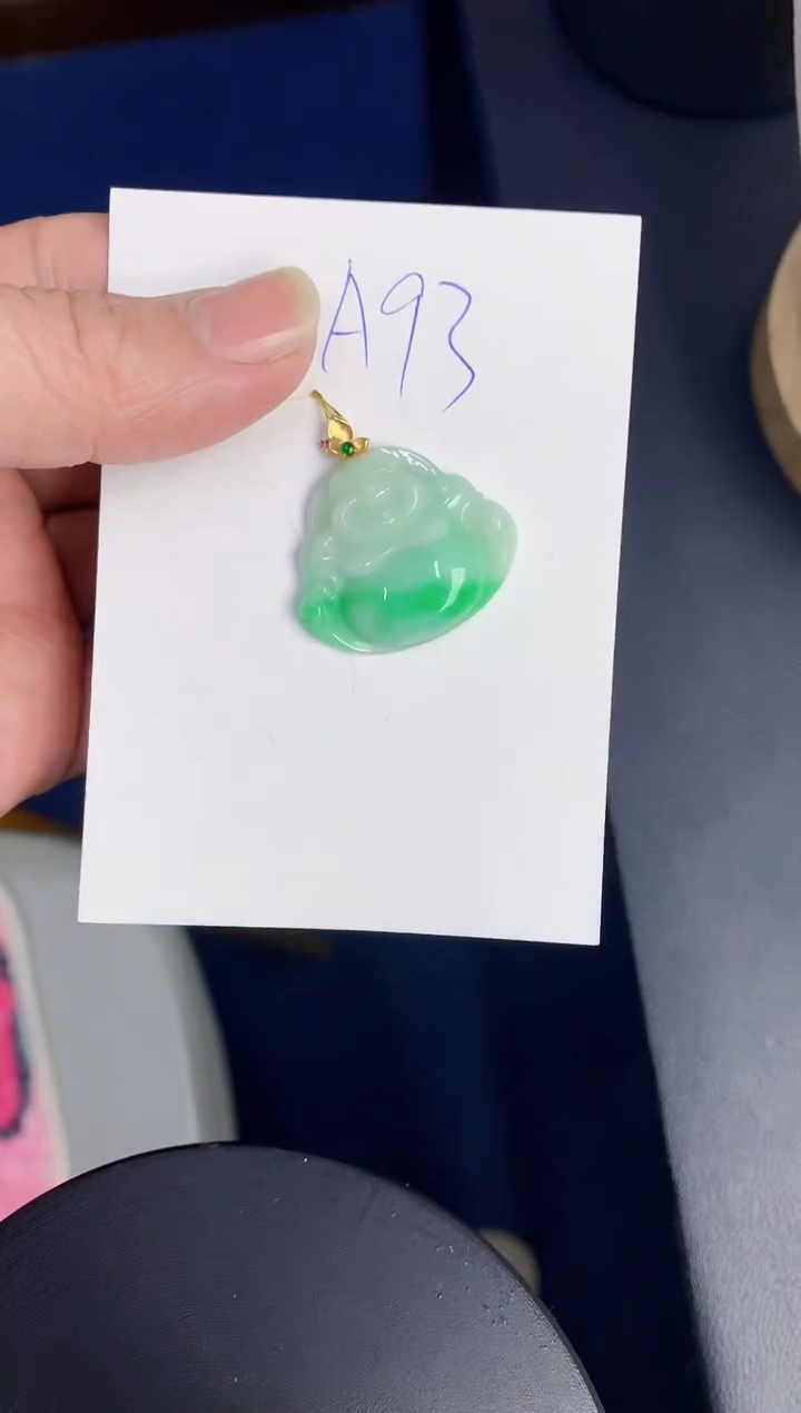 【闪购商品】翡翠颈饰18K金镶嵌0000000000