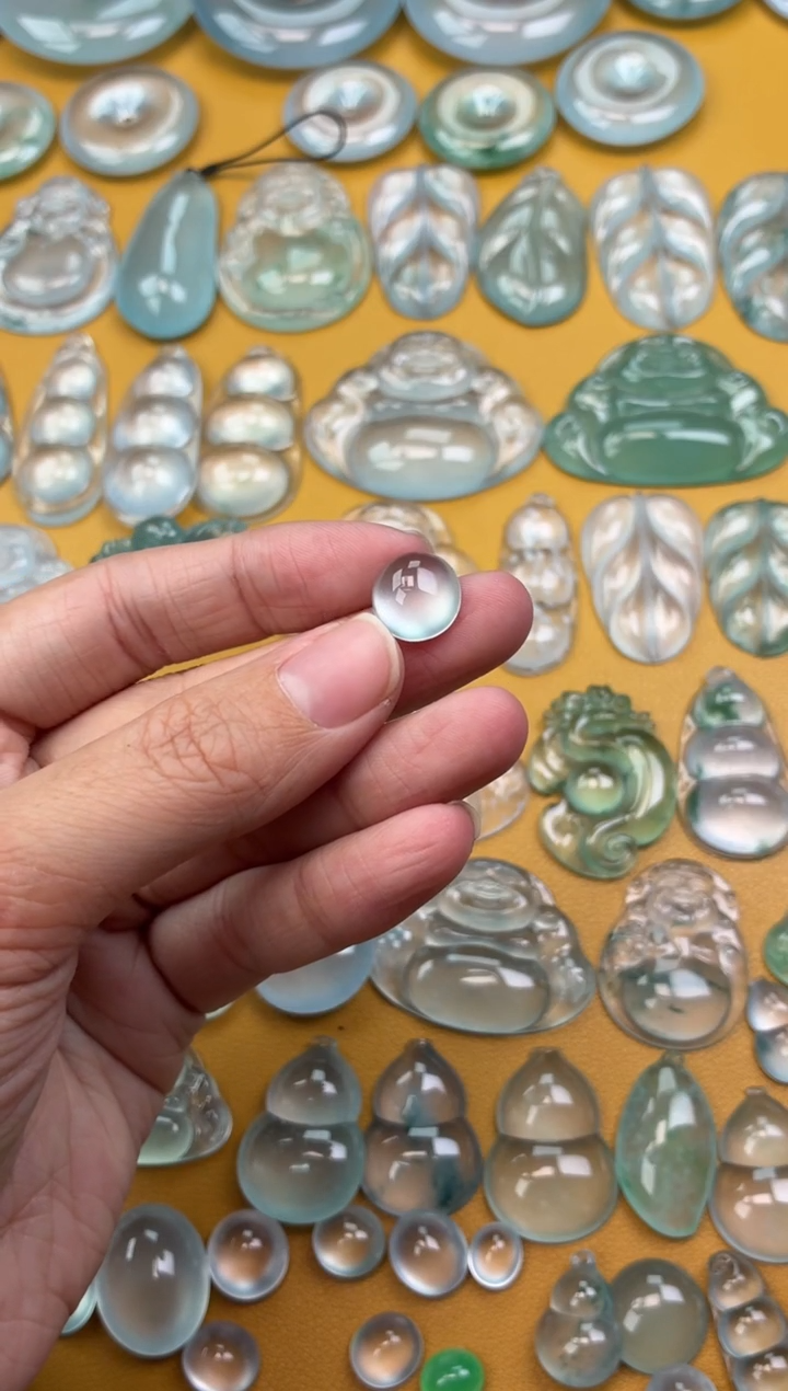 吊坠(不含链)未镶嵌翡翠47 蛋面 11.5 10.8 5.5 