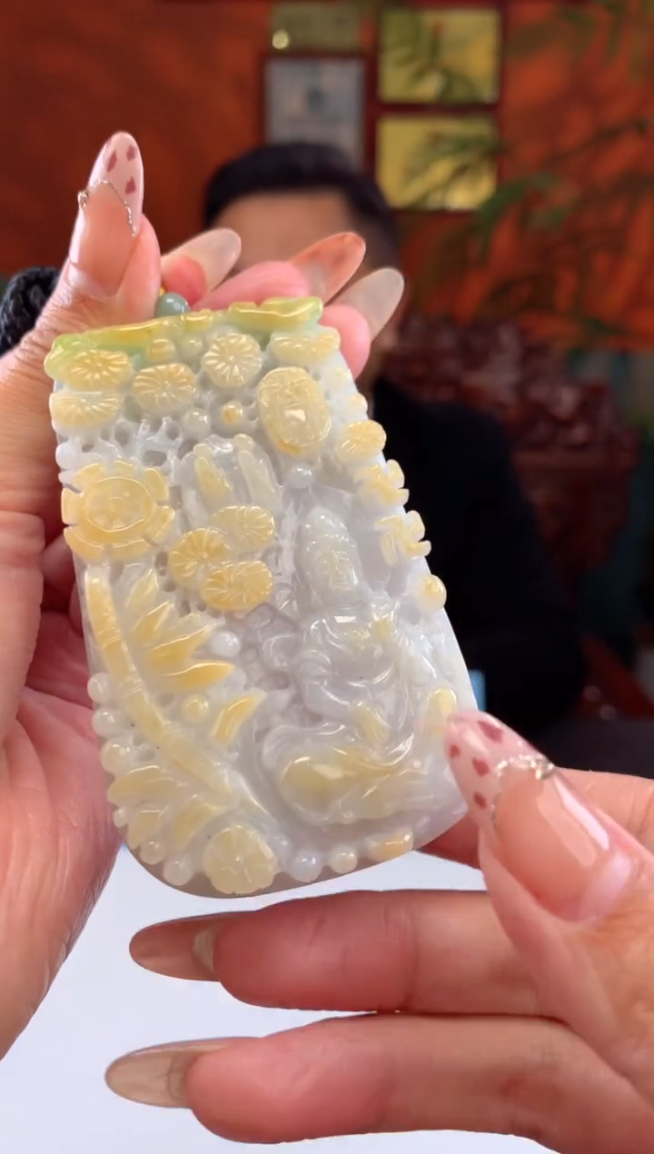 【闪购商品】定制翡翠未镶嵌挂件发货（拍一发一）