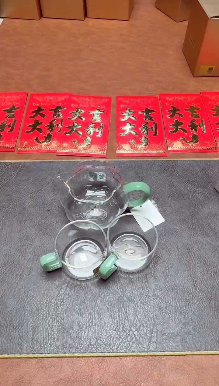 【闪购商品】禾器纳福茶海浅玉色+福容佰享杯浅玉