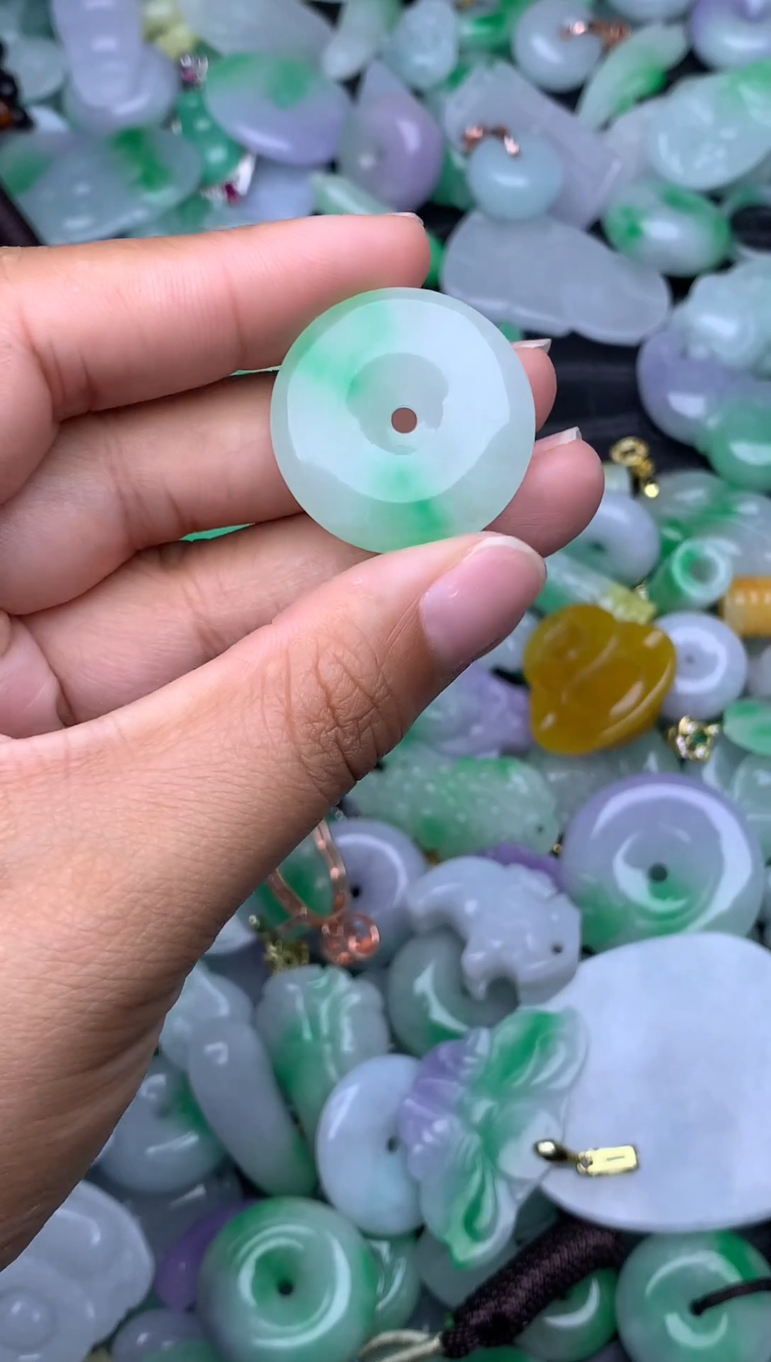 翡翠未镶嵌颈饰天然缅甸翡翠吊坠