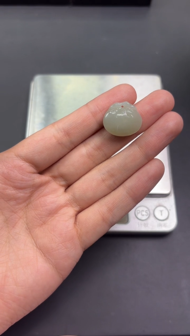 【闪购商品】和田玉吊坠(赠链)未镶嵌且末微色差近矿吊坠