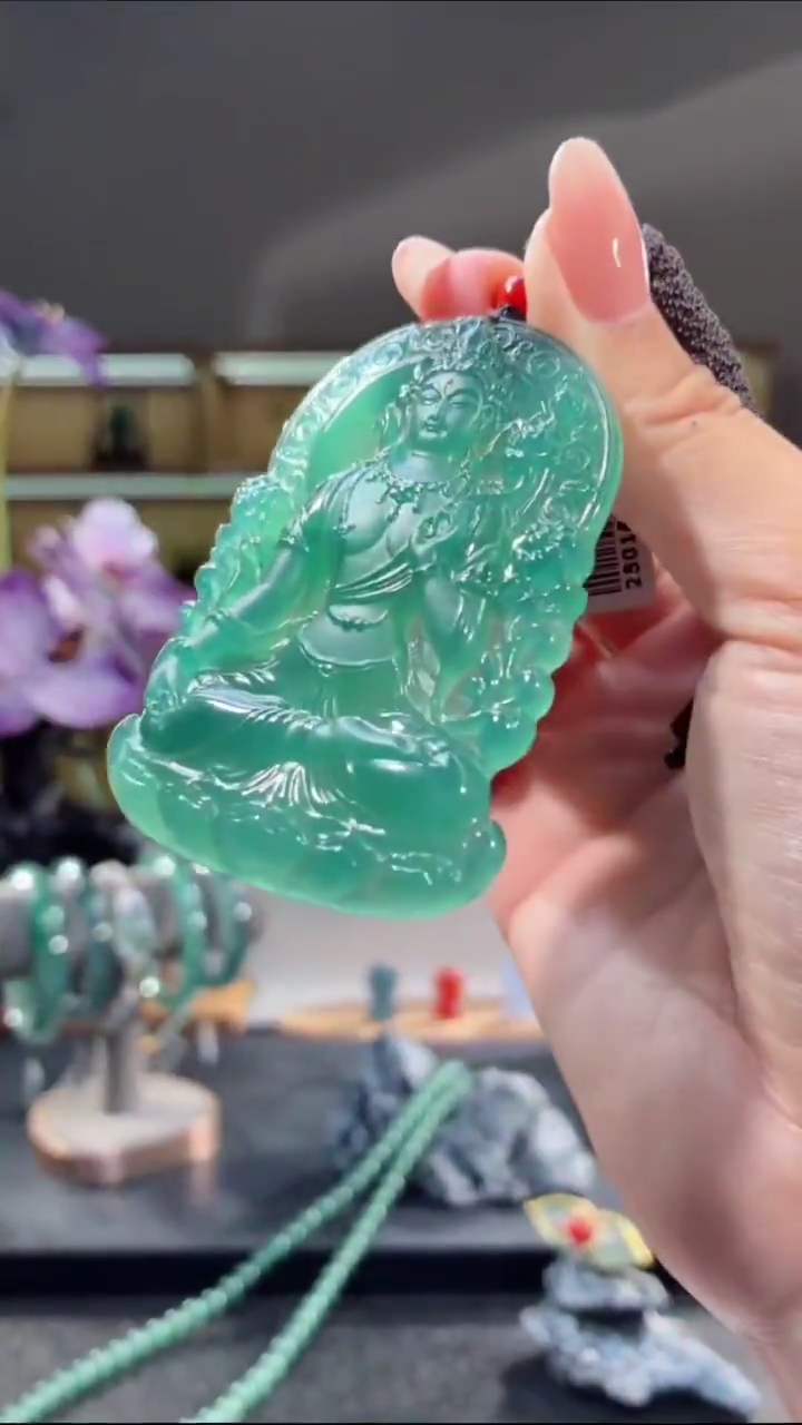 吊坠(不含链)未镶嵌翡翠度母（多样性发其一）