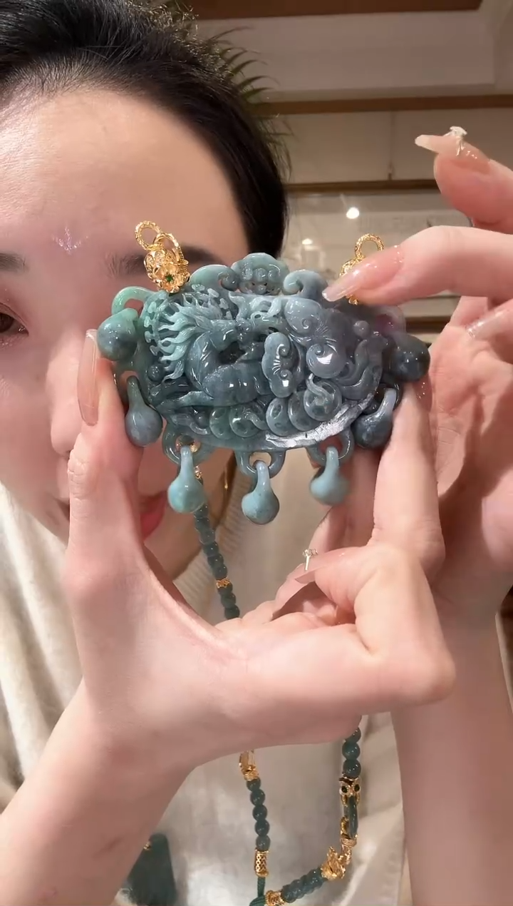 【闪购商品】翡翠颈饰未镶嵌国风