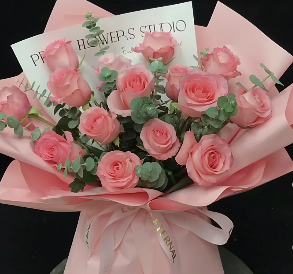 【粉玫瑰+紫罗兰+康乃馨+洋甘菊+配草小套餐】【0度以下请拍保温棉】
