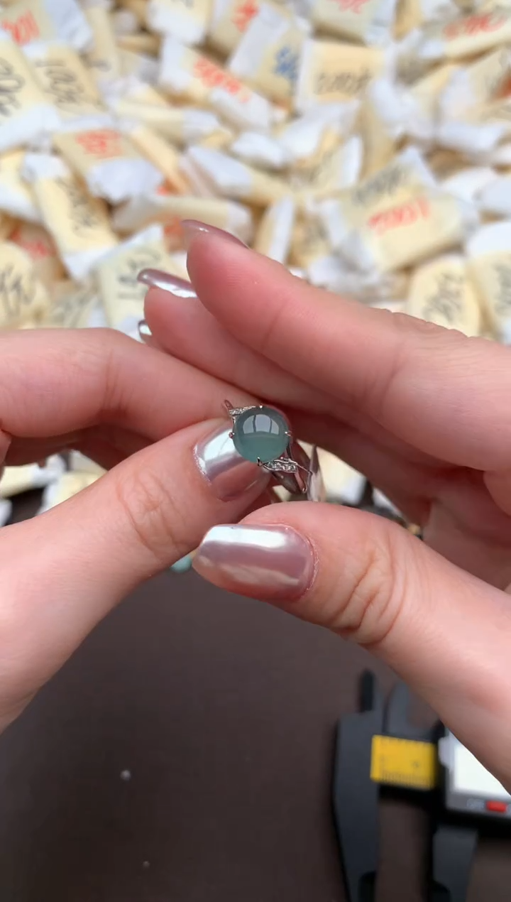 【闪购商品】翡翠戒指银S925镶嵌一
