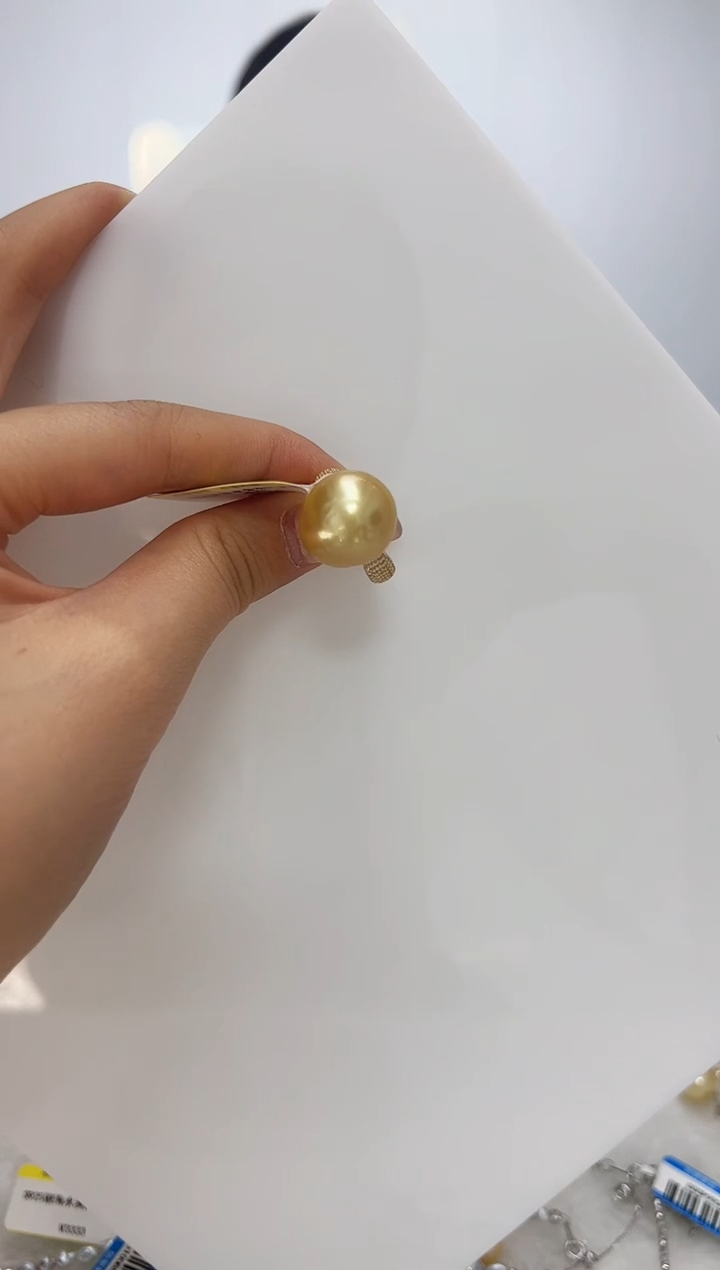 【闪购商品】海水珍珠DA银S925镶嵌戒指  V3255