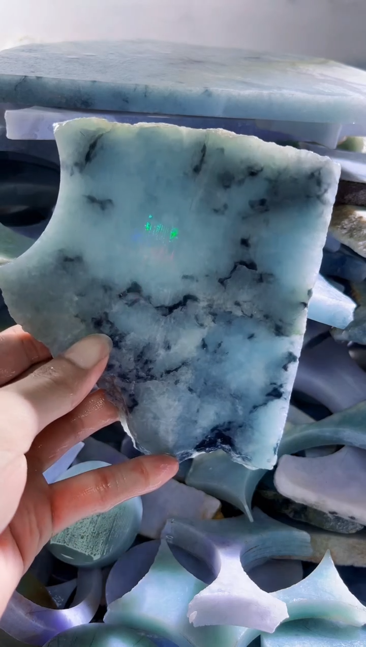 翡翠裸石缅甸翡翠A货陈47