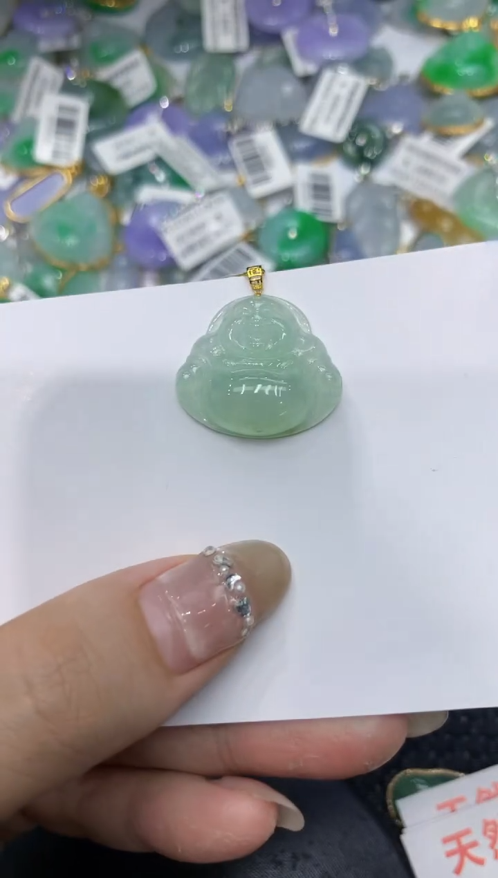 【闪购商品】翡翠颈饰18K金镶嵌2222222222