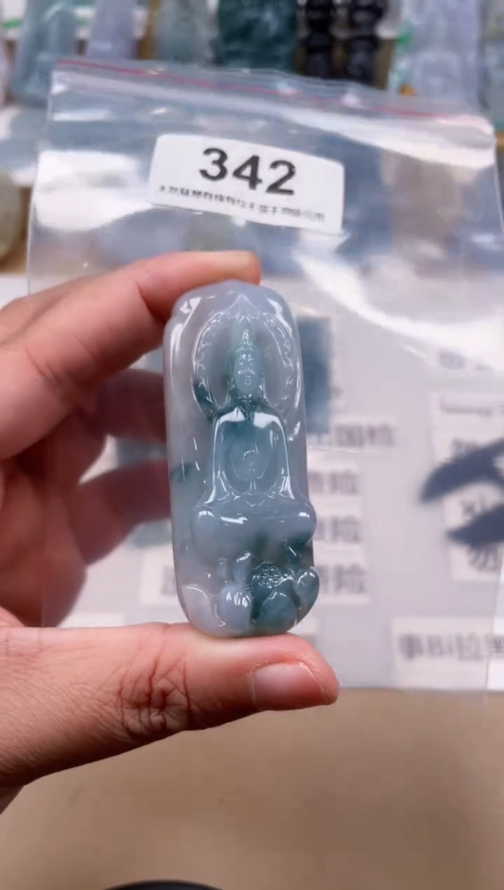 【闪购商品】翡翠颈饰未镶嵌天然缅甸A货翡翠342