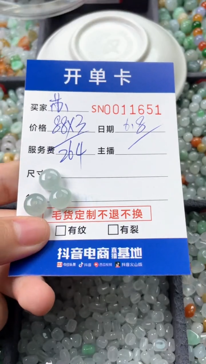 翡翠未镶嵌颈饰00011651