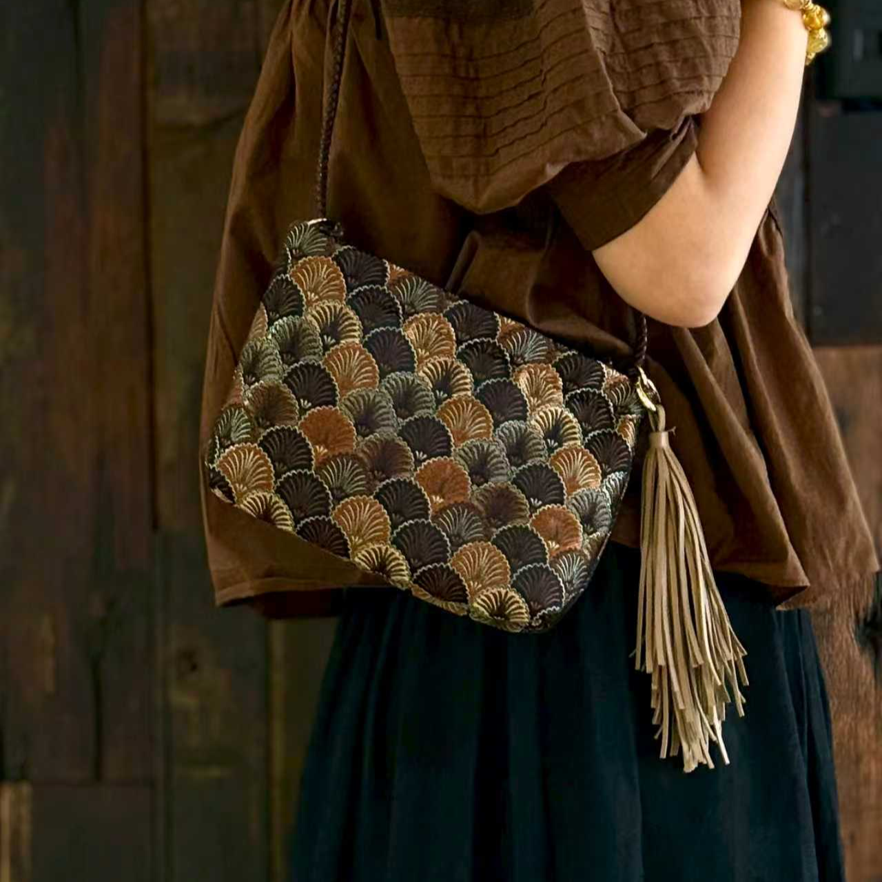 【金孔雀】Daily Soul-化妆包斜挎包麻将包