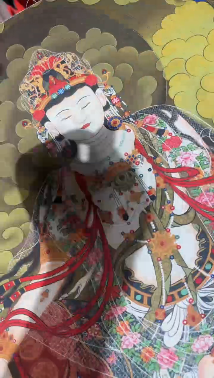 卷轴画龙妹唐卡直播tk16