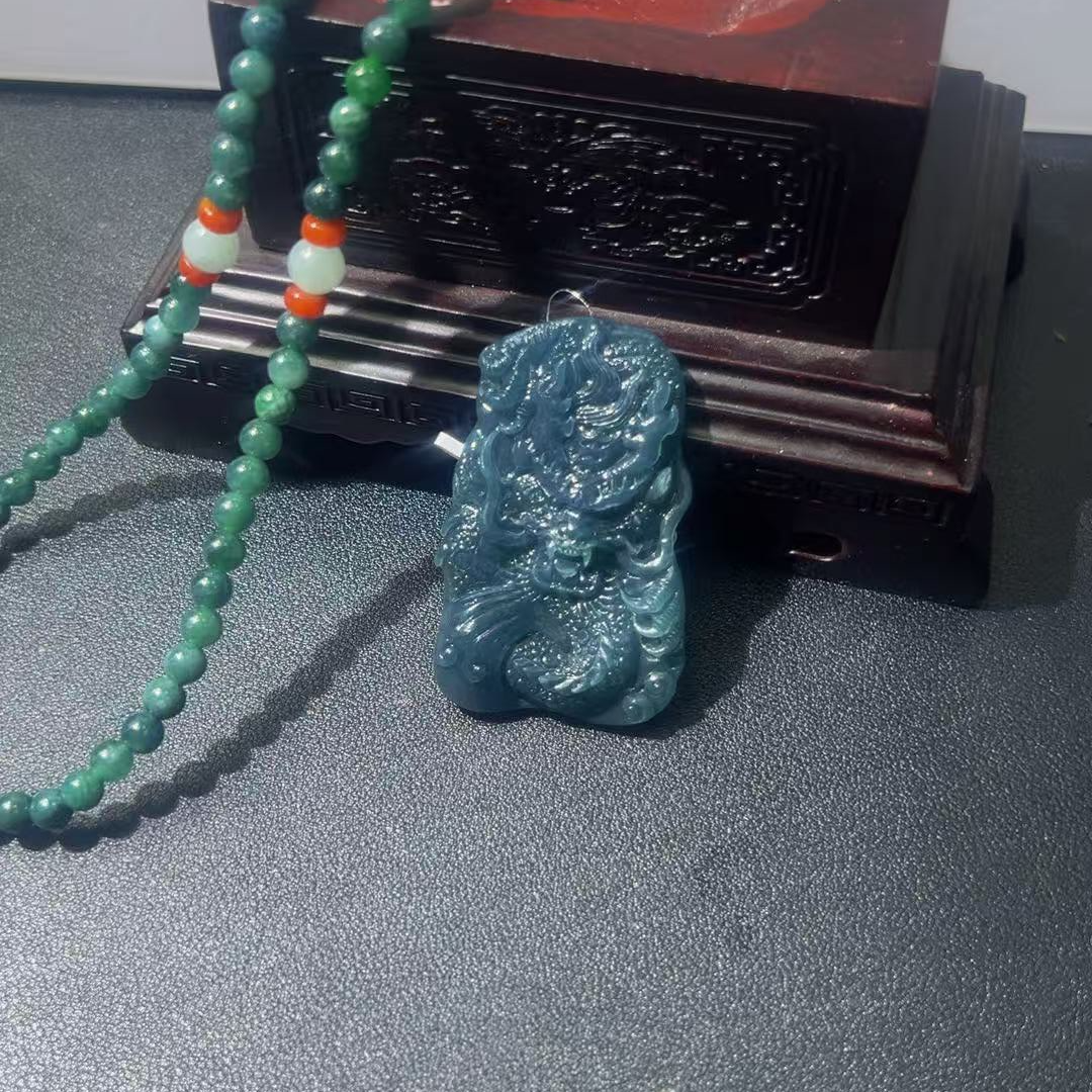 天然翡翠A货时尚百搭龙牌GS-40161 多样性发货