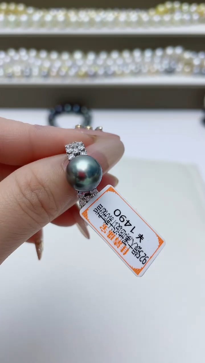 【闪购商品】海水珍珠戒指银S925镶嵌A61