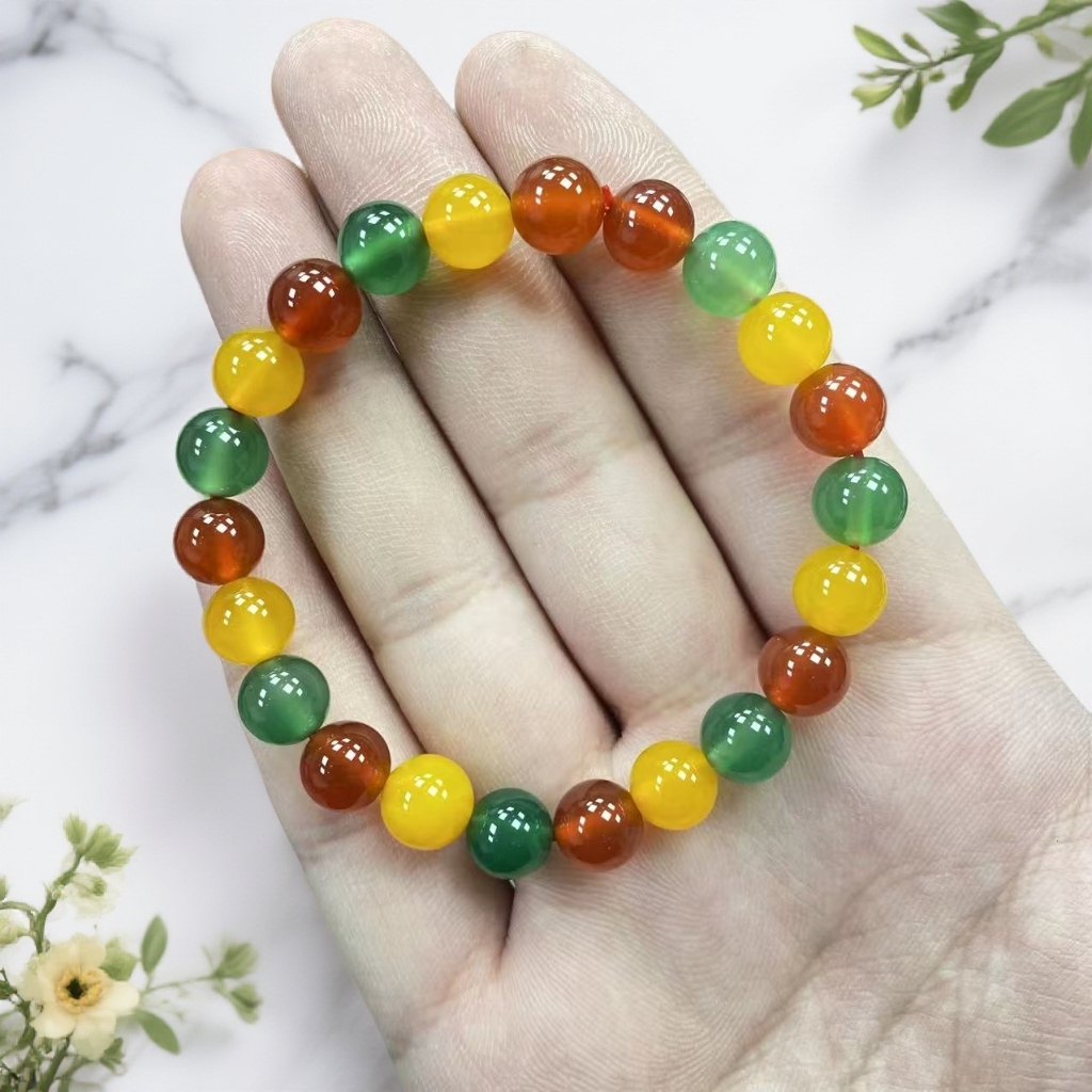 多宝玛瑙玉石手串尺寸约8mm22颗