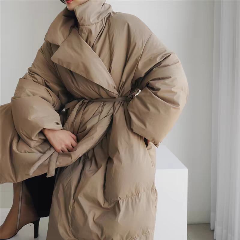 面包服棉衣女中长款韩版宽松大码女装棉袄外套