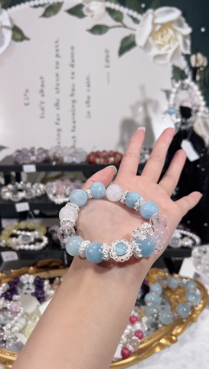 【闪购商品】水晶手链未镶嵌天然水晶默认微瑕 多样性发货发起一