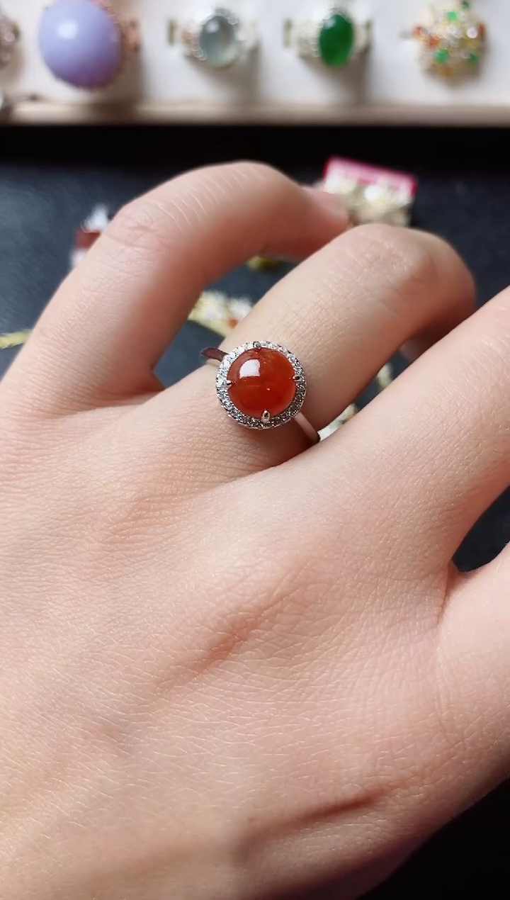 【闪购商品】翡翠戒指银S925镶嵌11111