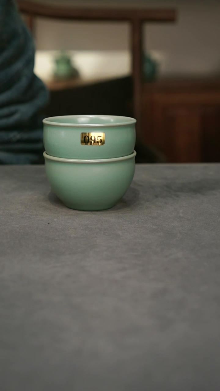 【闪购商品】君子汝瓷慕君青【风水缸杯】一级095