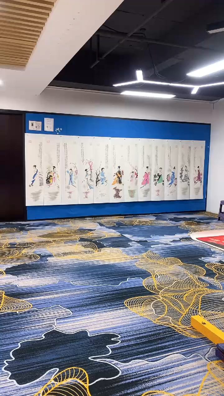 【闪购商品】国画张巨富 人物十二条屏