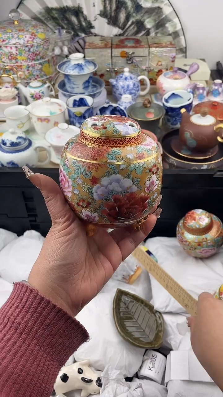 【闪购商品】瓷片香炉默认微瑕，看清尺寸品相再拍